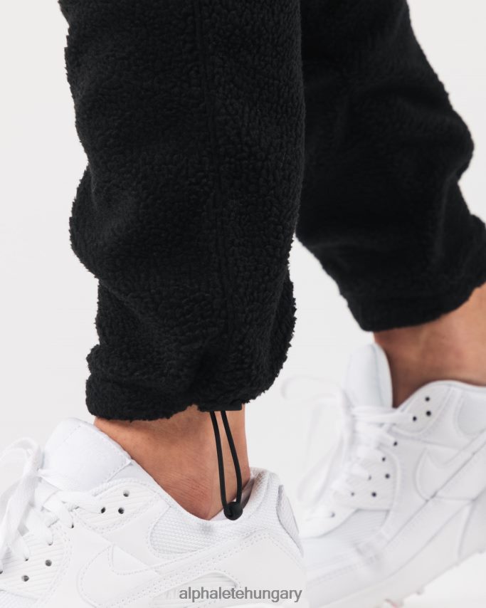 ruházat Alphalete király kocogó fekete egynemű 86B628488