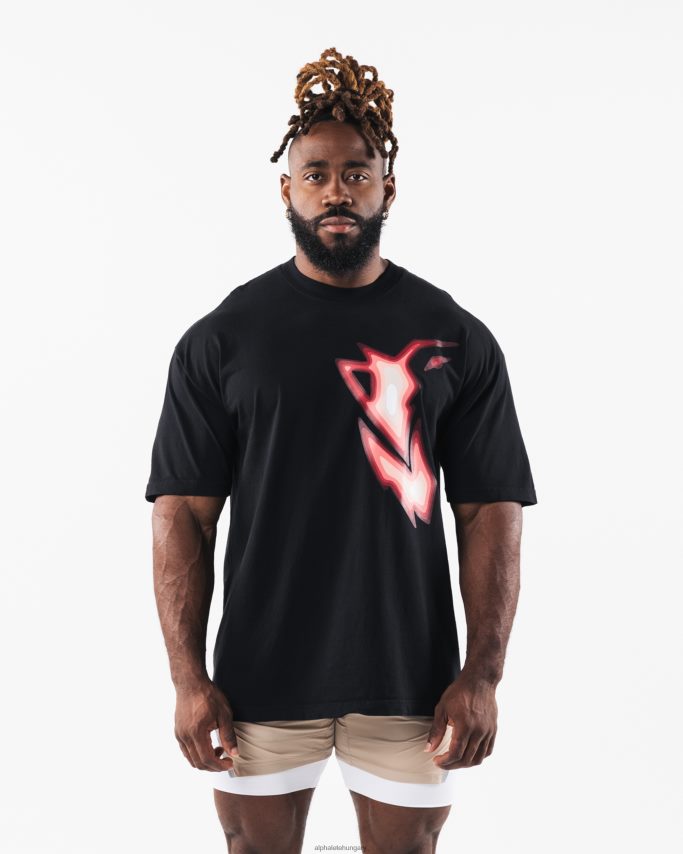 ruházat Alphalete hőtérkép póló fekete egynemű 86B628212