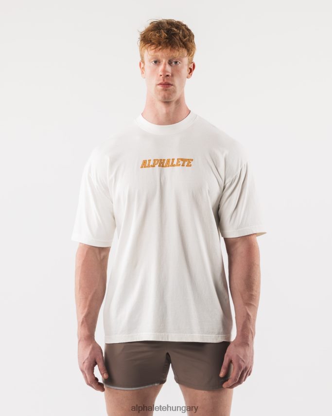ruházat Alphalete karmos póló törtfehér egynemű 86B628217