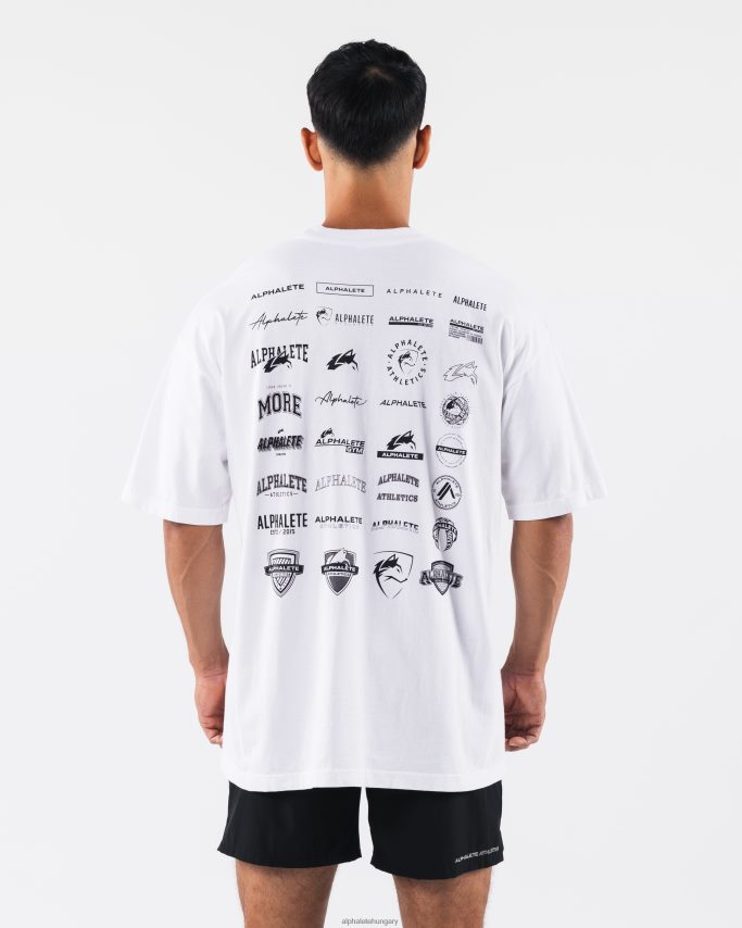 ruházat Alphalete örökség póló fehér egynemű 86B628181