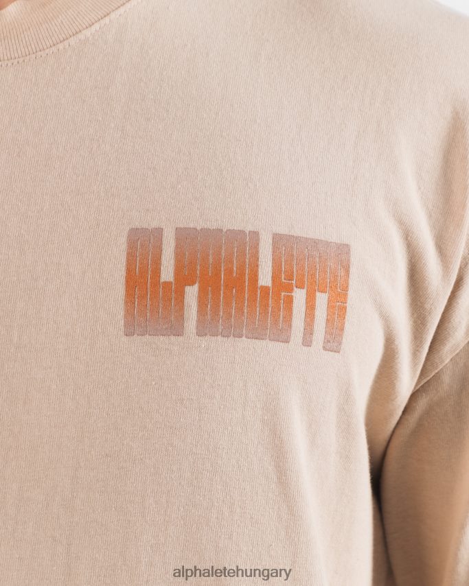 ruházat Alphalete rejtélyes póló bézs barna egynemű 86B628214
