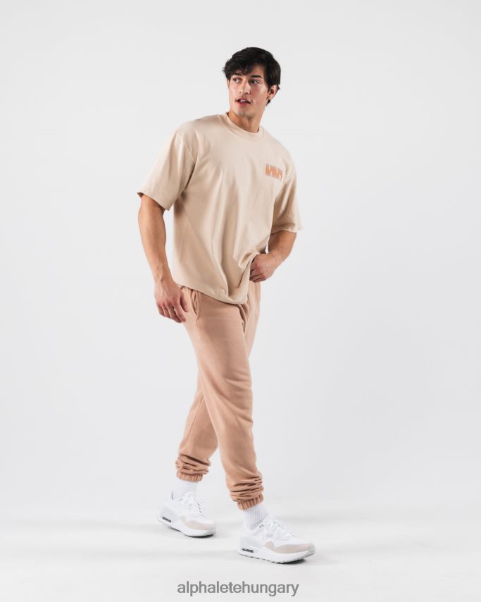 ruházat Alphalete rejtélyes póló bézs barna egynemű 86B628214