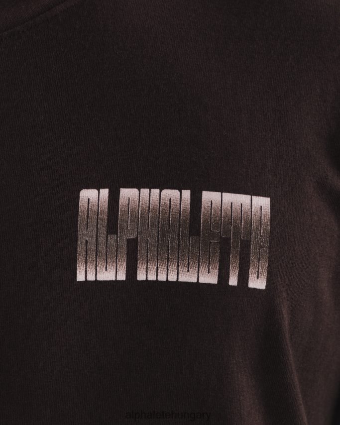 ruházat Alphalete rejtélyes póló csokoládébarna egynemű 86B628215