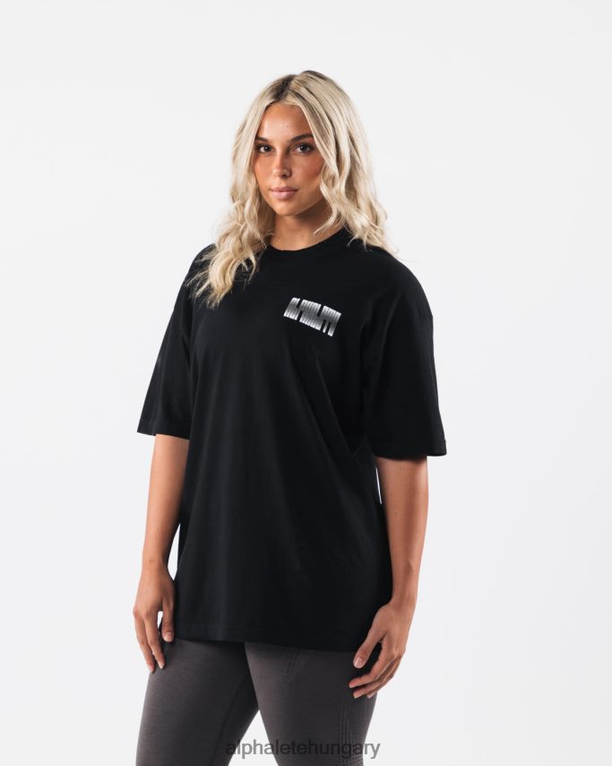 ruházat Alphalete rejtélyes póló fekete egynemű 86B628216