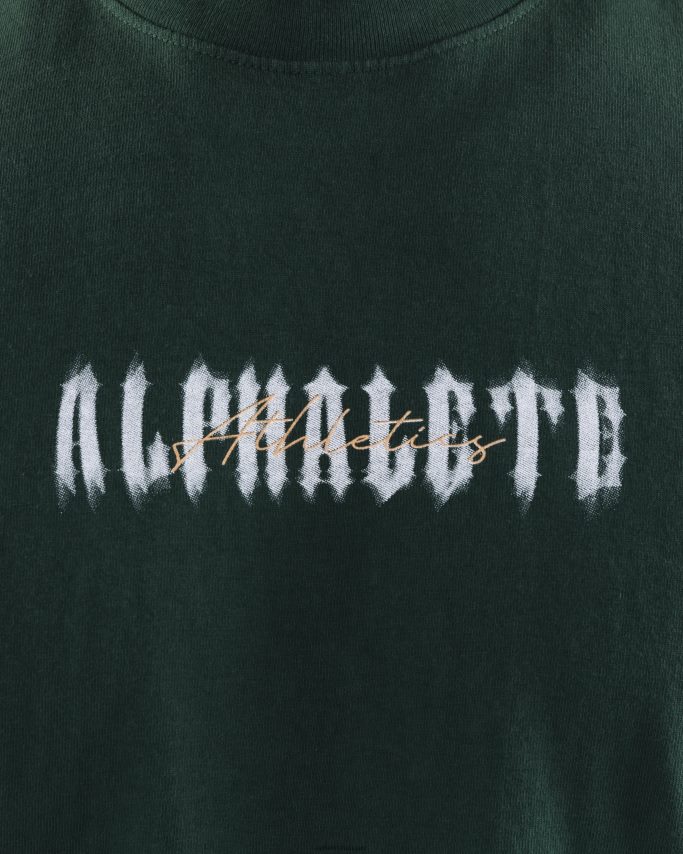 ruházat Alphalete szellem póló borostyán zöld egynemű 86B628179