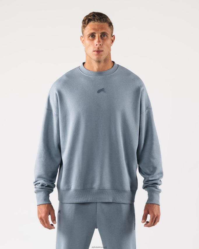 ruházat Alphalete származású legénynyakú jéghegy kék egynemű 86B628266