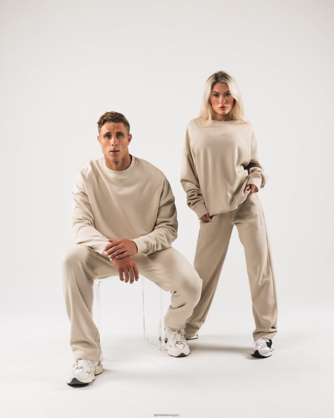 ruházat Alphalete származású legénynyakú tengeri só barna egynemű 86B628264