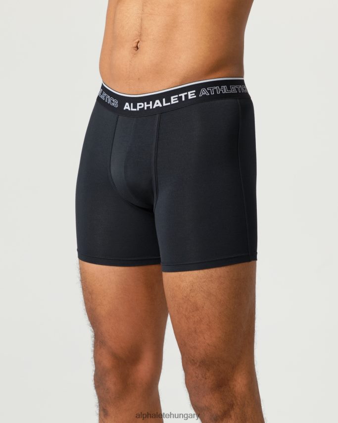 ruházat Alphalete klasszikus boxeralsó 3db fekete férfiak 86B628749