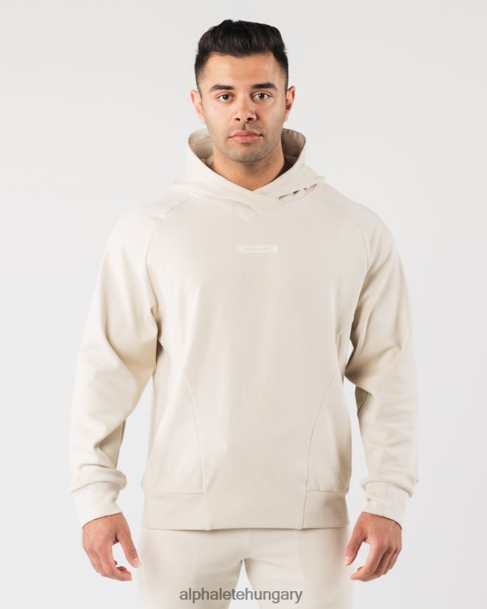 ruházat Alphalete Identity Pro kapucnis pulcsi tengeri kagyló barna férfiak 86B628621