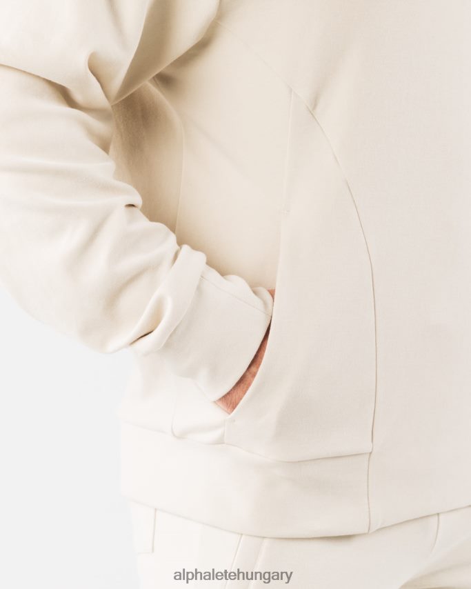 ruházat Alphalete Identity Pro kapucnis pulcsi tengeri kagyló barna férfiak 86B628621