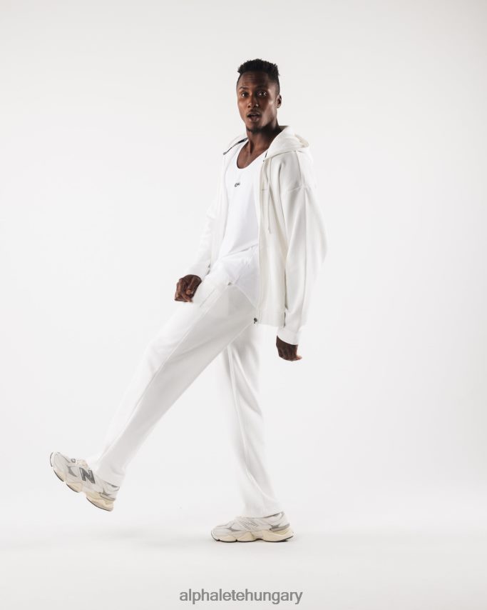 ruházat Alphalete eredetű teljes cipzáras kabát fehér férfiak 86B628608