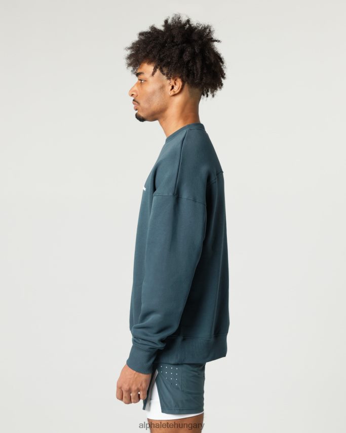 ruházat Alphalete klasszikus legénység Óceánkék férfiak 86B628632