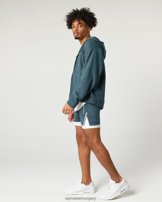 ruházat Alphalete klasszikus teljes cipzáras kabát Óceánkék férfiak 86B628637