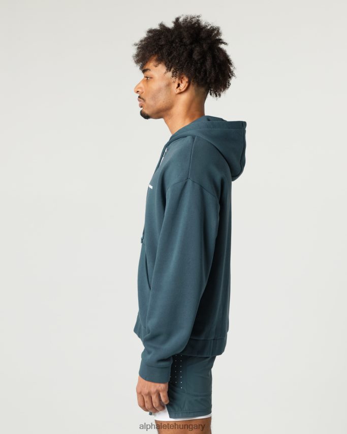 ruházat Alphalete klasszikus teljes cipzáras kabát Óceánkék férfiak 86B628637