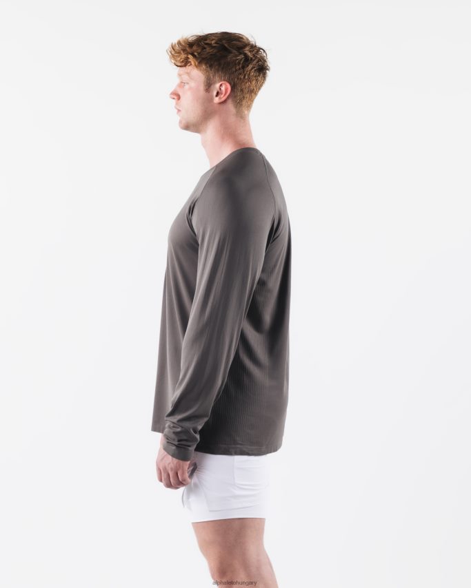 ruházat Alphalete aa airtech ls póló poros betonszürke férfiak 86B628519