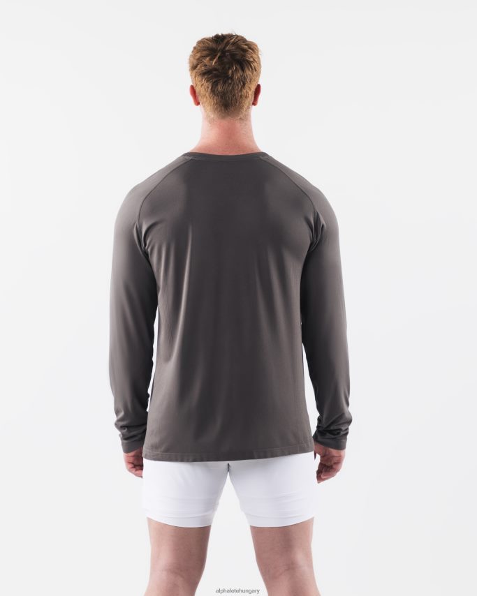 ruházat Alphalete aa airtech ls póló poros betonszürke férfiak 86B628519