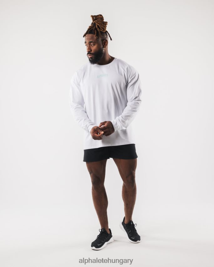 ruházat Alphalete aa paisley print ls póló fehér férfiak 86B628526