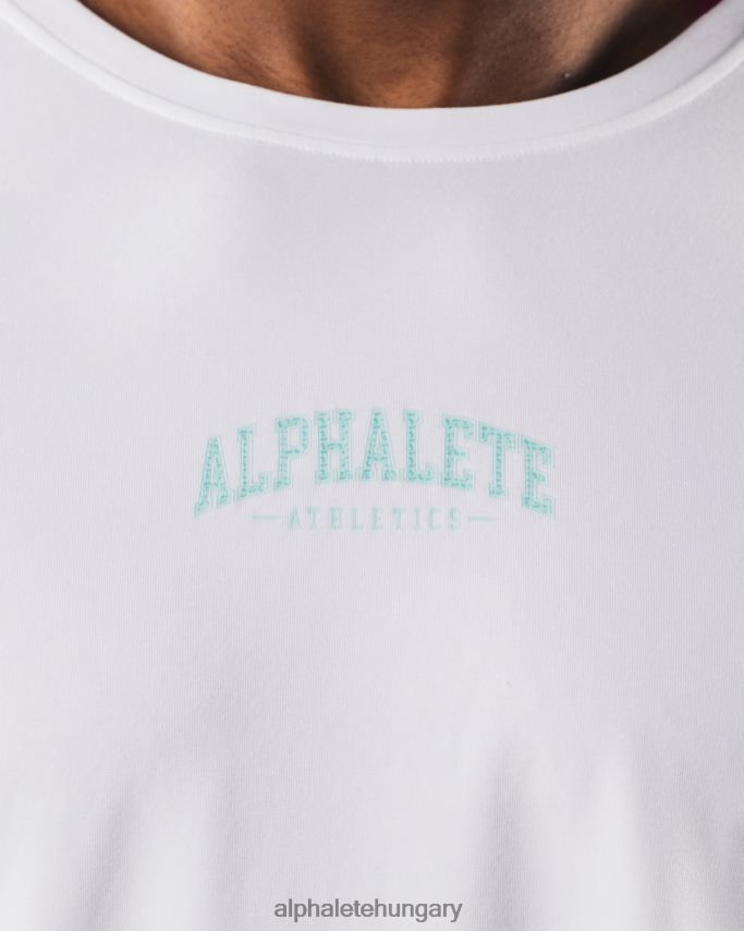 ruházat Alphalete aa paisley print ls póló fehér férfiak 86B628526