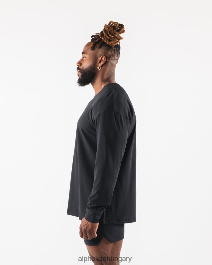 ruházat Alphalete aa paisley print ls póló fekete férfiak 86B628532