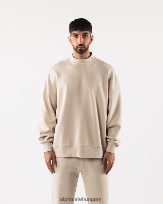 ruházat Alphalete eredet gúnynyak ls tengeri só barna férfiak 86B628750