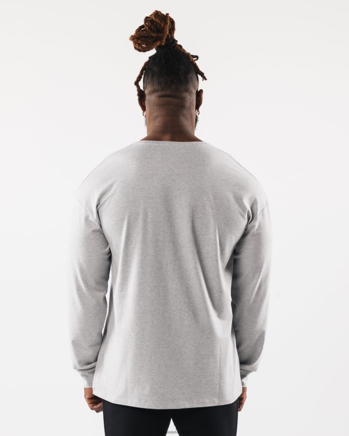 ruházat Alphalete farkasfej ls póló hanga szürke férfiak 86B628543