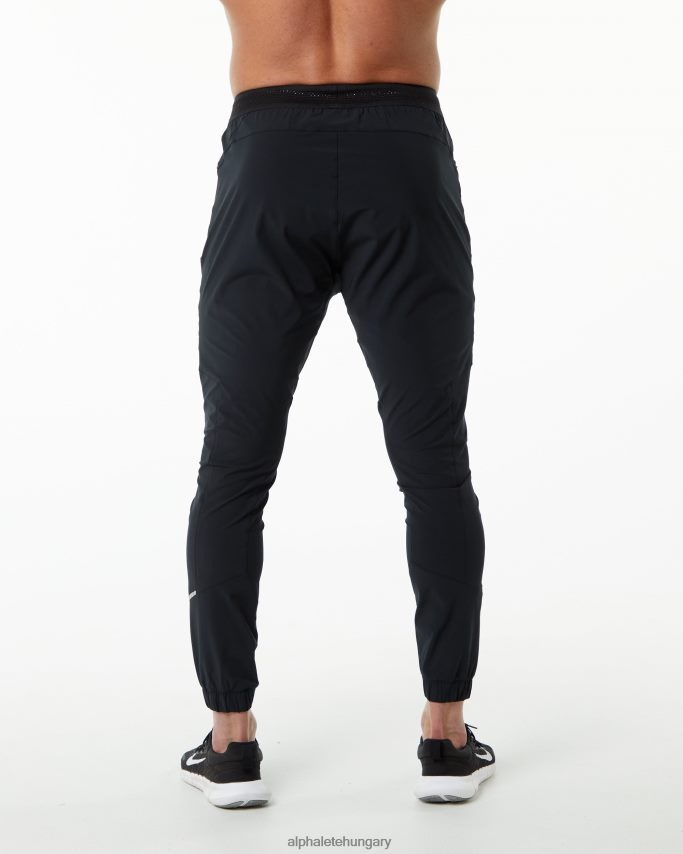 ruházat Alphalete stúdiónadrág fekete ezüst férfiak 86B628742