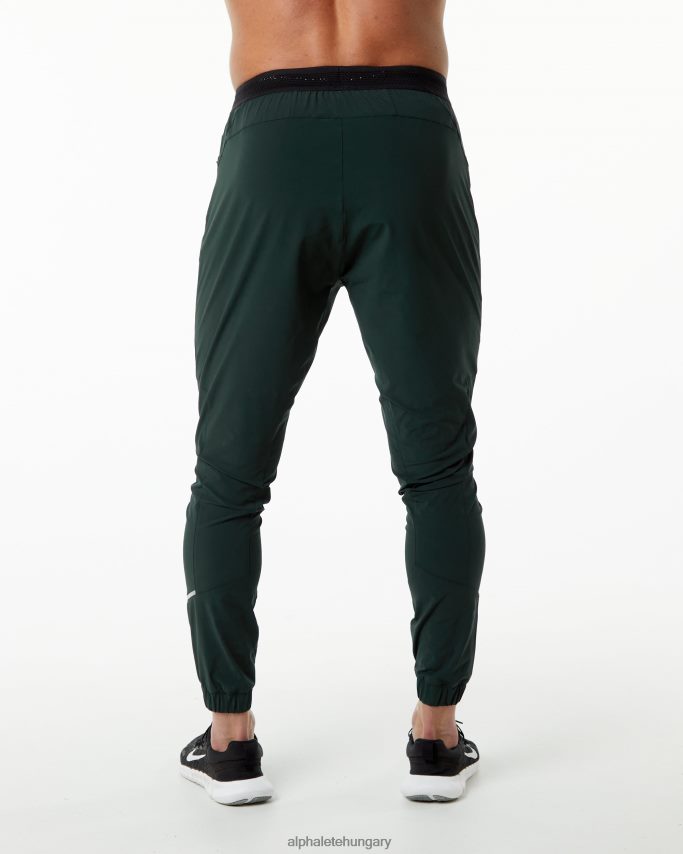 ruházat Alphalete stúdiónadrág vadászzöld férfiak 86B628740