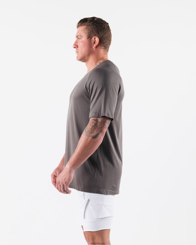 ruházat Alphalete farkasfej airtech póló poros betonszürke férfiak 86B628518