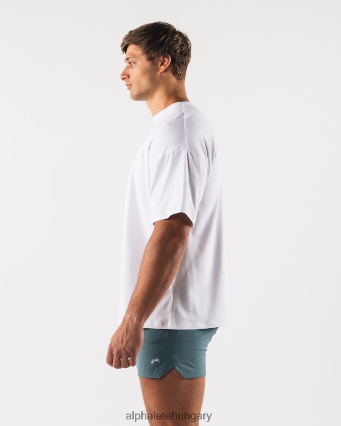 ruházat Alphalete farkasfej paisley mintás póló fehér férfiak 86B628525