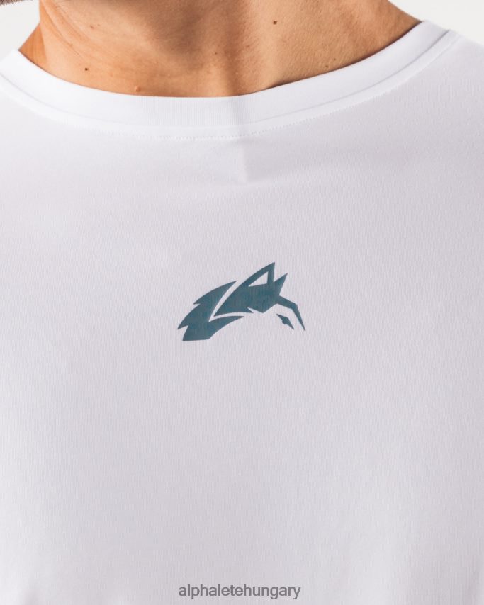 ruházat Alphalete farkasfej paisley mintás póló fehér férfiak 86B628525