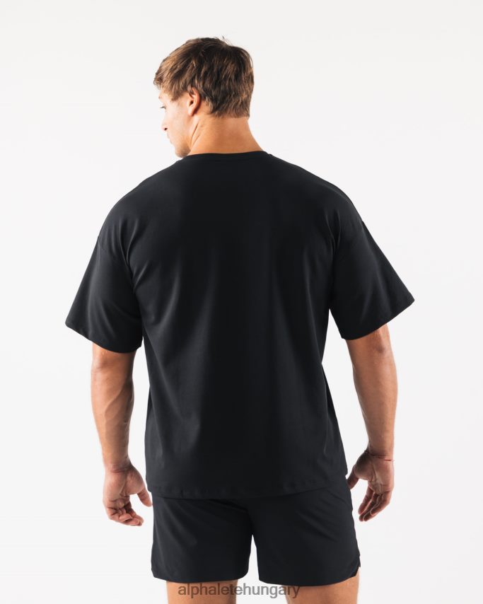 ruházat Alphalete farkasfej paisley mintás póló fekete férfiak 86B628531