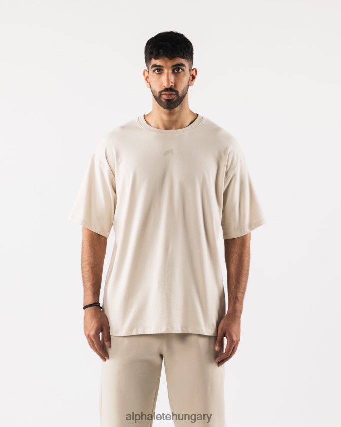 ruházat Alphalete igazított póló tengeri só barna férfiak 86B628492