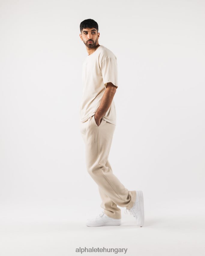 ruházat Alphalete igazított póló tengeri só barna férfiak 86B628492