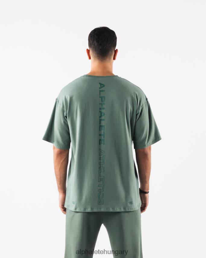 ruházat Alphalete igazított póló zsályaszínű férfiak 86B628499