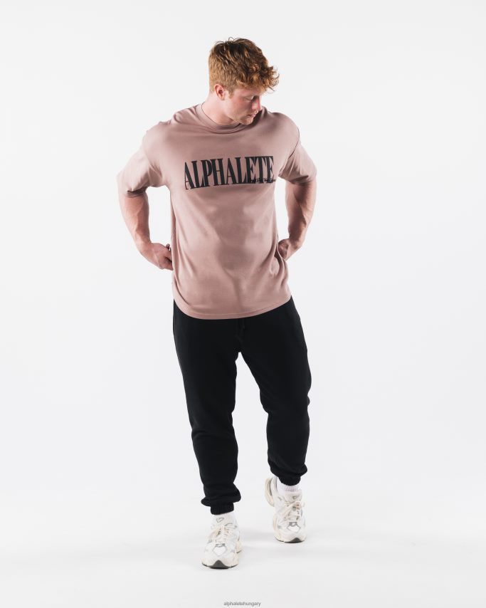 ruházat Alphalete köztársasági póló agancsbarna férfiak 86B628504