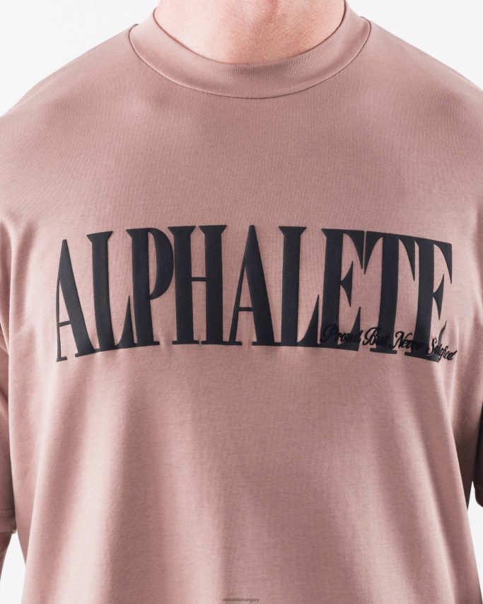 ruházat Alphalete köztársasági póló agancsbarna férfiak 86B628504