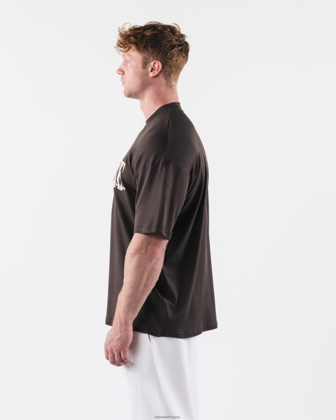 ruházat Alphalete köztársasági póló török ​​kávébarna férfiak 86B628505