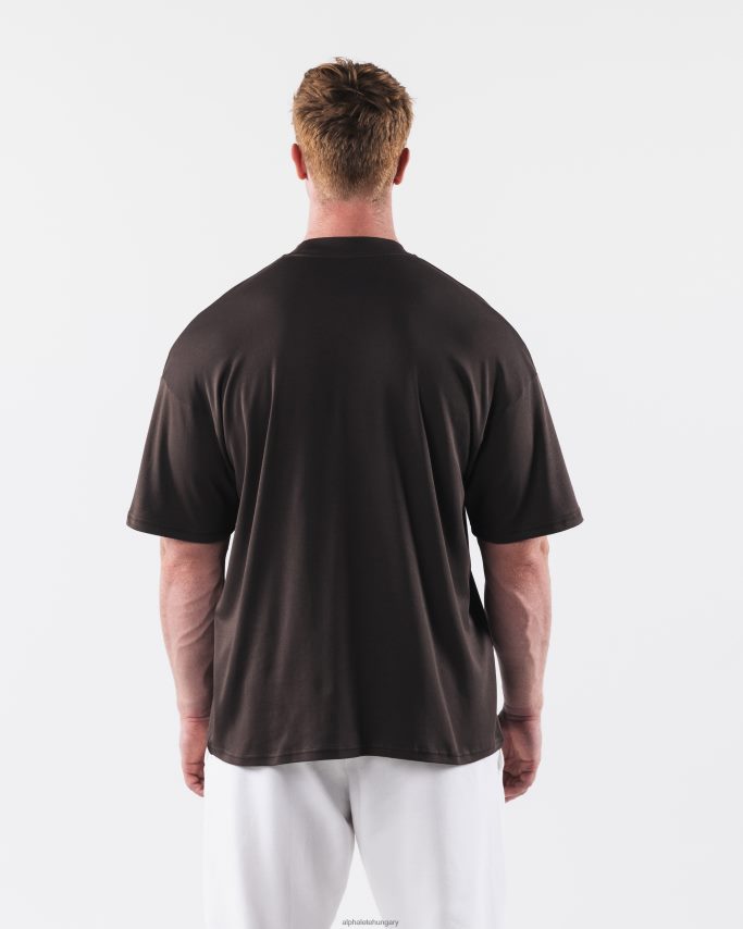 ruházat Alphalete köztársasági póló török ​​kávébarna férfiak 86B628505