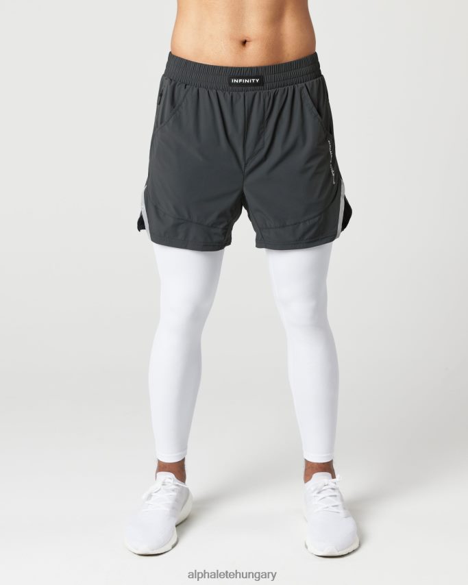 ruházat Alphalete Infinity 2 az 1-ben sebességű rövid 5,5" árnyék szürke férfiak 86B628692