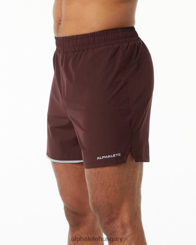 ruházat Alphalete core step short 5" bordó vörös férfiak 86B628700