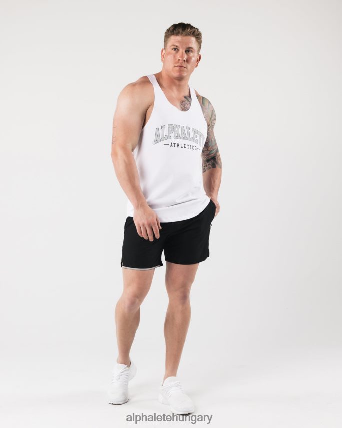 ruházat Alphalete aa nyers vágott tartály fehér férfiak 86B628588