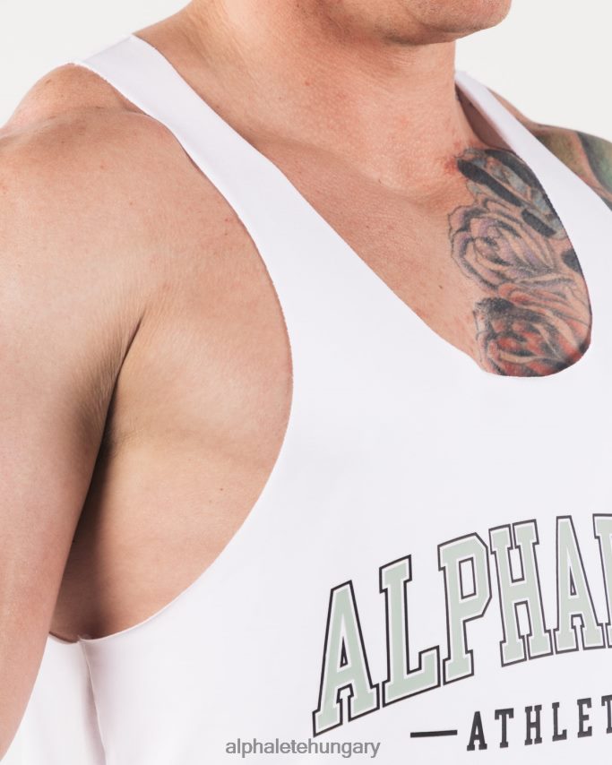ruházat Alphalete aa nyers vágott tartály fehér férfiak 86B628588