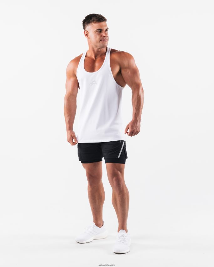 ruházat Alphalete farkasfejű húr fehér / állóvíz férfiak 86B628558