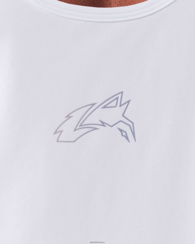 ruházat Alphalete farkasfejű húr fehér / állóvíz férfiak 86B628558