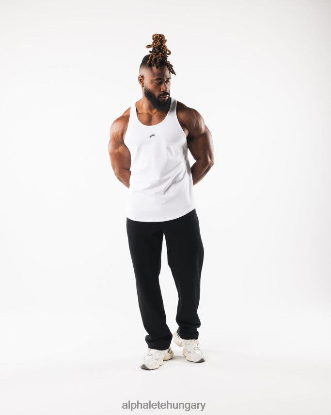ruházat Alphalete farkasfej tank fehér/ón férfiak 86B628563