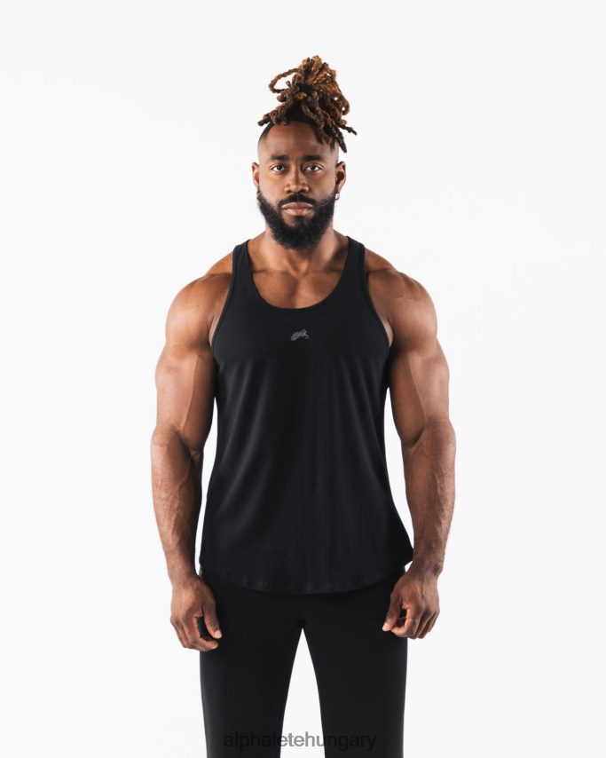 ruházat Alphalete farkasfej tank fekete férfiak 86B628569