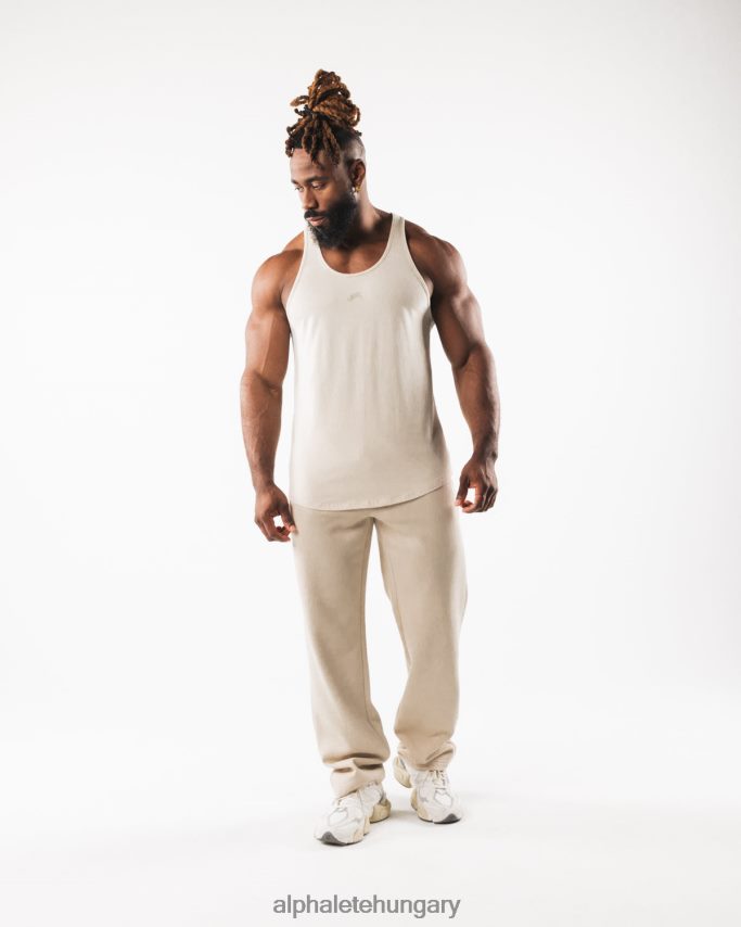 ruházat Alphalete farkasfej tank tengeri só barna férfiak 86B628564