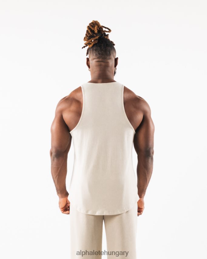 ruházat Alphalete farkasfej tank tengeri só barna férfiak 86B628564