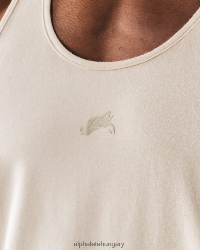 ruházat Alphalete farkasfej tank tengeri só barna férfiak 86B628564