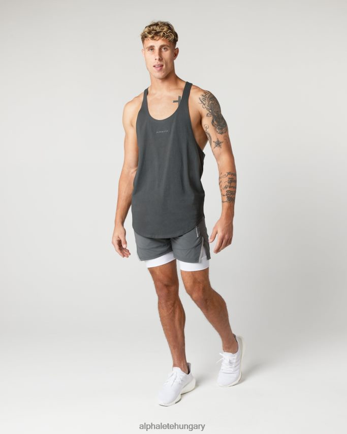 ruházat Alphalete nehéz pamut mag húr árnyék szürke férfiak 86B628599